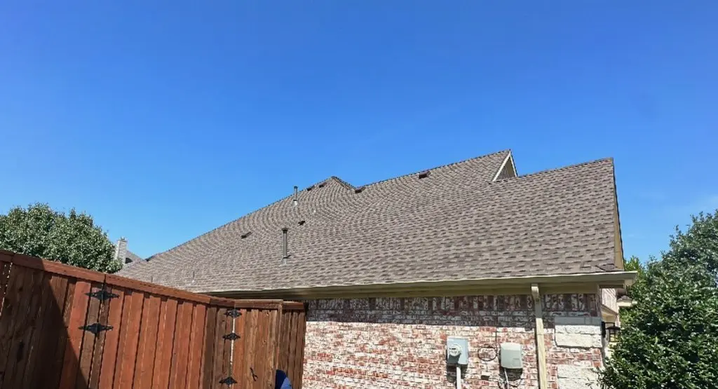 Completed roof replacement project in O'Fallon